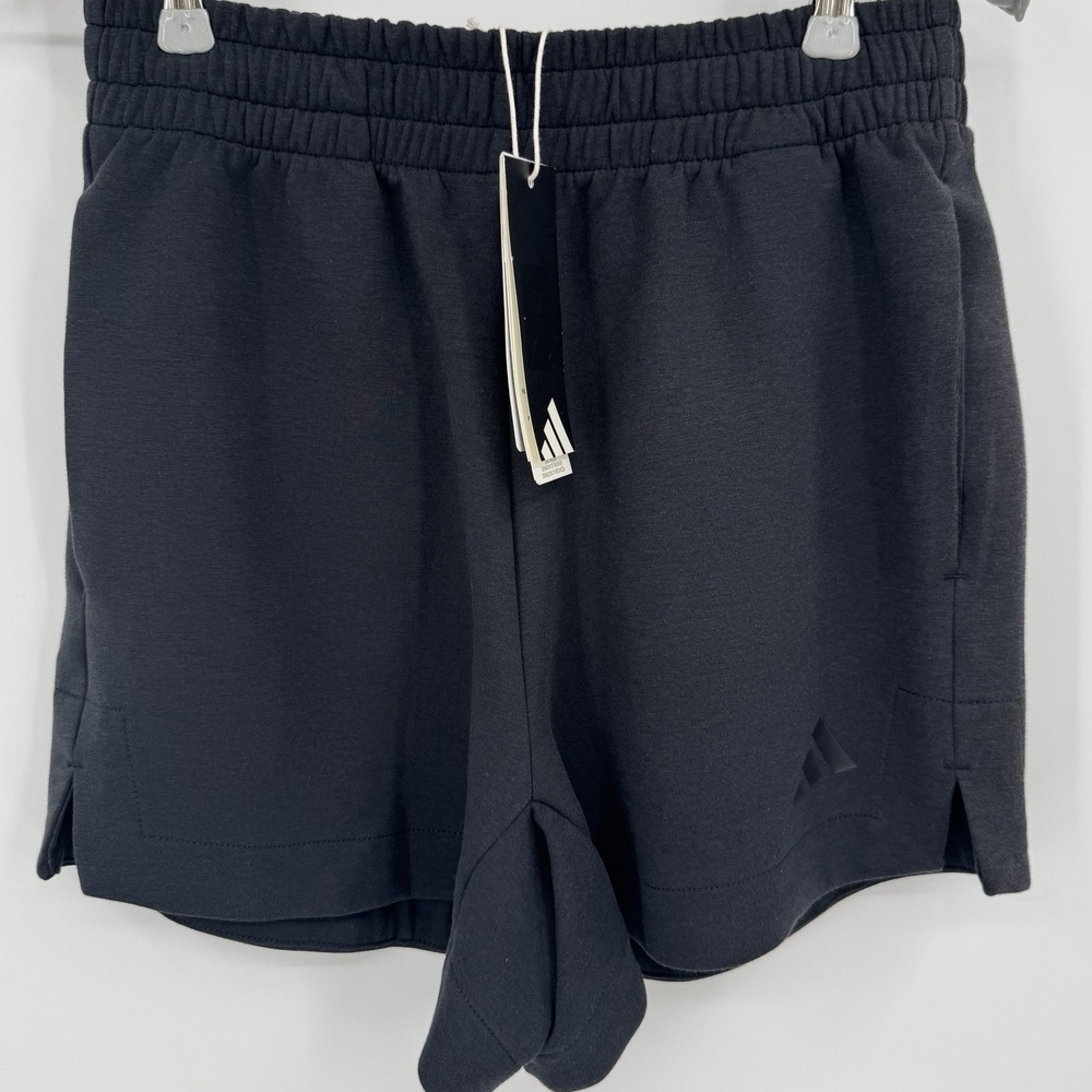 Adidas Black Soft Lux All Season High Waisted Loose Shorts XS JM3751